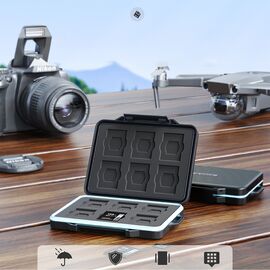 Orico PHCD Case for Memory Cards and Data Media Black 2.5" SSD 2.5" HDD M.2 SSD SD Micro SD CompactFlash Card Readers - Black