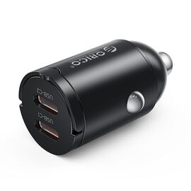 Orico MiniRing 30W 2x USB-C Car Charger - Black