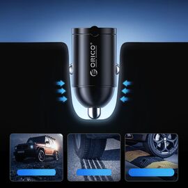 Orico MiniRing 30W USB-A + USB-C Car Charger - Black