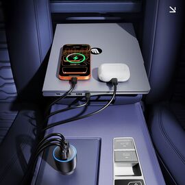 Orico PowerLink 165W USB-A + 2x USB-C Car Charger - Black
