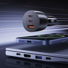 Orico PowerLink 165W USB-A + 2x USB-C Car Charger - Black
