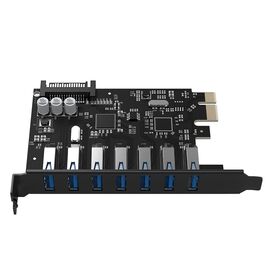 Orico PVU3 PCI-E 7x USB 3.0 Expansion Card for Desktop - Black
