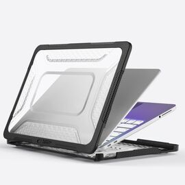 Tech-Protect Kevlar Pro Case for MacBook Neo 13" 2026 - Black and Clear