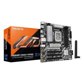 GIGABYTE B860M DS3H WIFI6E Motherboard - Intel Core Ultra Series CPUs, 5+1+2+1 Phases VRM, up to 9066MHz DDR5, 1xPCIe 5.0 + 1xPCIe 4.0 M.2, 2.5GbE LAN, WIFI 6E, USB 3.2 Gen 2