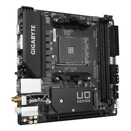GIGABYTE A520I AC Motherboard - Supports AMD Ryzen 5000 Series AM4 CPUs, 6 Phases Digital VRM, up to 5300MHz DDR4 (OC), 1xPCIe 3.0 M.2, WIFI, GbE LAN, USB 3.2 Gen1