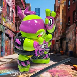 Teenage Mutant Ninja Turtles x Grape Brain Vinyl Figure Donatello 24 cm