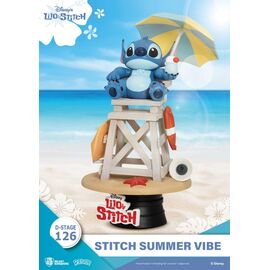 Disney D-Stage PVC Diorama Stitch Summer Vibe 16 cm