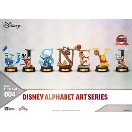 Disney Mini Diorama Stage Statues 6-pack Alphabet Art 10 cm