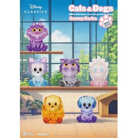 Disney Cats & Dogs Mini Egg Attack Blind Box Figures Gummy Series 3 cm Assortment (24)