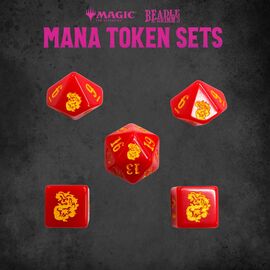 Magic the Gathering Dice and Token Pack Red Mana
