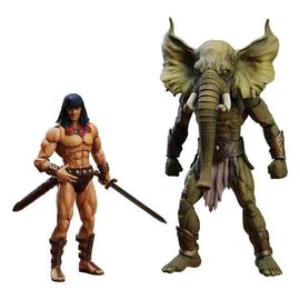 Conan the Barbarian Epic H.A.C.K.S. Action Figures The Tower of the Elephant Set: Young Conan and Yag Kosha