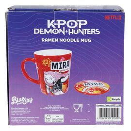 Kpop Demon Hunters Mug with lid Huntr/x Ramen