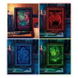 Stranger Things Metamorphic Art Collection Jigsaw Puzzle with Light-Up Effect The Upside (520 pieces)