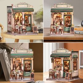 Miniature House Model Kit Sunny Cafe 20 x 16 cm