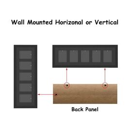Evoretro Graded Card Display Frame for 5 PSA Graded Cards