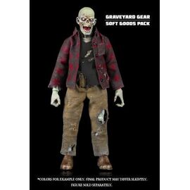 Graveyard Series Action Figure Accessory Worker Zombie Soft Goods Pack