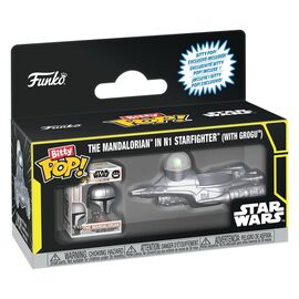 Star Wars Bitty POP! Ride Vinyl Figure N1 w/Mando 2,5 cm