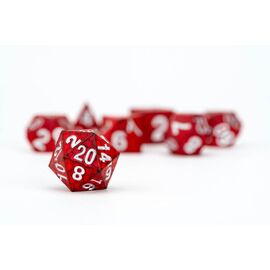 Dragon Storm Sharp Edge Silicone Dice Set Red Dragon Scales (7)