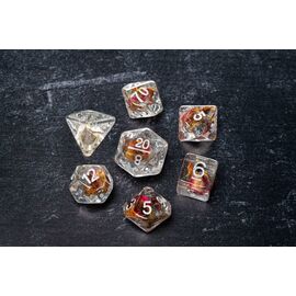 FanRoll  Dice Set Rose (7)