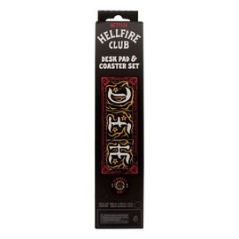 Stranger Things Desk Pad & Coaster Set Hellfire Club