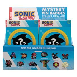 Sonic The Hedgehog Mystery Pin Badges Blind Box Display (12)