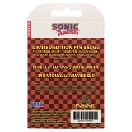 Sonic The Hedgehog Pin Badge Moving