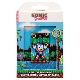 Sonic The Hedgehog Pin Badge Moving