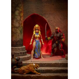 The Savage World of Frazetta Action Figure Set Egyptian Queen & The Guard (Museum Edition) 14 cm