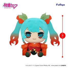 Hatsune Miku Kyurumaru Big Plush Figure Flower Fairy Winter Cherry Ver. 29 cm