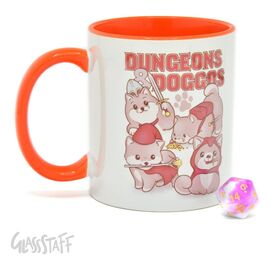 Glassstaff Gift Set Mug & Dice D20 Dungeons & Doggos