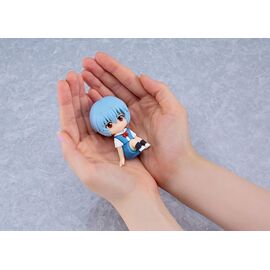Rebuild of Evangelion Rubber Mascot Nendroid Plus Mini Figure Rei Ayanami 8 cm