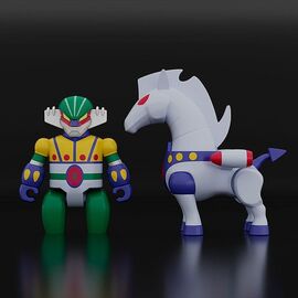 Steel Jeeg Brickroid Action Figures 2-Pack Steel Jeeg: Pantheroid Set 5 cm