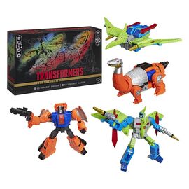 Transformers Age of the Primes Leader Class Action Figure 2-Pack G2 G2 Dinobot Swoop &amp; G2 Dinobot Sludge 19 cm
