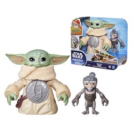 Star Wars: The Mandalorian & Grogu Electronic Action Figure Huggin' Grogu & Anzellan 17 cm