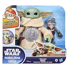 Star Wars: The Mandalorian & Grogu Electronic Action Figure Huggin' Grogu & Anzellan 17 cm