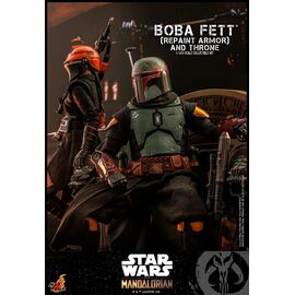 Star Wars: The Mandalorian Action Figure 1/6 Boba Fett Repaint Armor and Throne Special Edition 30 cm