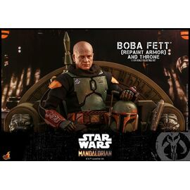 Star Wars: The Mandalorian Action Figure 1/6 Boba Fett Repaint Armor and Throne Special Edition 30 cm