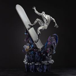 Marvel Comics Infinity Gauntlet Diorama Art Scale Statue 1/10 Silver Surfer Deluxe 36 cm