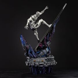 Marvel Comics Infinity Gauntlet Diorama Art Scale Statue 1/10 Silver Surfer Deluxe 36 cm