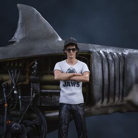 Jaws Deluxe Art Scale Statue 1/10 Steven Spielberg Jaws 50th anniversary 27 cm