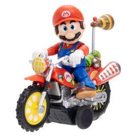 The Super Mario Galaxy Movie Action Figure with Pull Back Motorcycle Mario 6 cm