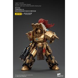 Warhammer The Horus Heresy Action Figure 1/18 Legio Custodes Aquilon Terminator Squad Aquilon with twin-linked Adrathic Destructor 14 cm