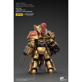 Warhammer The Horus Heresy Action Figure 1/18 Legio Custodes Aquilon Terminator Squad Aquilon with Infernus Firepike 14 cm