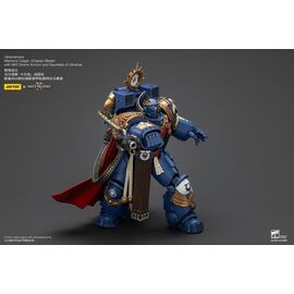 Warhammer 40k Action Figure Ultramarines Marneus Calgar Chapter Master with MKX Gravis Armour and Gauntlets of Ultramar 20 cm