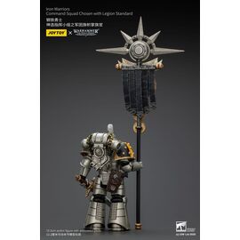 Warhammer The Horus Heresy Action Figure 1/18 lron Warriors Command Squad Chosen with Legion Standard 12 cm