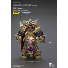 Warhammer 40k Action Figure 1/18 Death Guard Deathshroud Terminator 1 with Manreaper and Plaguespurter Gauntlet 14 cm