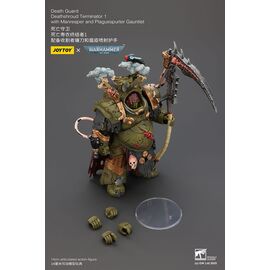 Warhammer 40k Action Figure 1/18 Death Guard Deathshroud Terminator 1 with Manreaper and Plaguespurter Gauntlet 14 cm