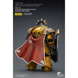 Warhammer Imperial Fists Action Figure Legion Praetor in Tartaros Terminator Armourwith Power Sword and Vigil Storm Shield 14 cm