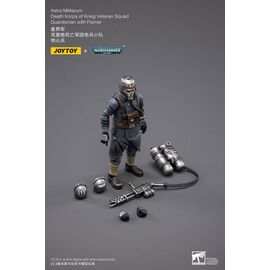 Warhammer 40k Action Figure 1/18 Death Korps of Krieg Veteran Squad Guardsman with Flamer 10 cm