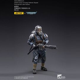 Warhammer 40k Action Figure 1/18 Death Korps of Krieg Veteran Squad Guardsman with Flamer 10 cm